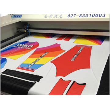 Quality Sublimation Sportwear Laser Cloth Cutting Machine Precision Cutting Without Hair for sale