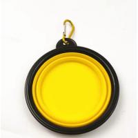 China No Spill Foldable Plastic Pet Food Bowls Travel Raised Insulated Portable Dog Bowls factory
