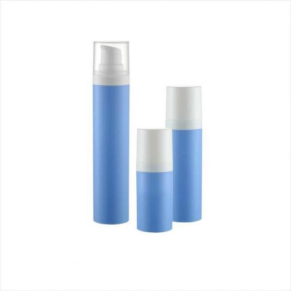 Quality 15ml 30ml 50ml  Round Single wall cosmetic airless pump bottle in recyclable material for sale
