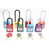 China 76 Mm Steel Safety Lockout Padlocks With Plastic Lock Body Corrosion Resistance factory