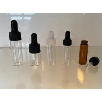China Custom Round Shoulder Essential Oil Dropper Bottles 4ml Screen Printing factory