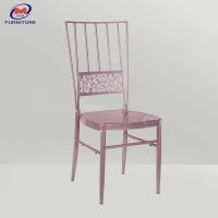 Quality Modern Metal Chiavari Rose Gold Wedding Tiffany Chair For Dining for sale