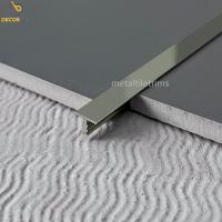 China Gold Corner Trim Metal T Shaped Transition Strip Floor Edging Trim factory