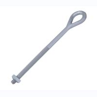 Quality CE Power Line Fittings HDG Forged Eye Bolt 150MM To 600mm for sale