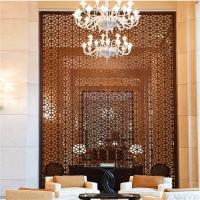 China Interior Design partition wall stainless steel panel in bronze finish on sale factory