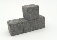 China Whiskey Chilling Stones Set of 4 or 6 Handcraft Premium Granite Cubes Sipping Rocks factory