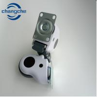 China 2 / 3 / 4 Inch Hospital Bed Plate Casters With Brake With Precision Ball Bearing factory