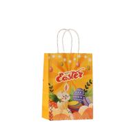 China Kraft Paper Easter Bunny Gift Bag for Holiday Party Hand Candy Luxury Packaging Style for sale
