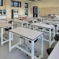 China Ceramic School Laboratory Furniture Science Lab Equipments Movable With Chair SEFA 8M factory