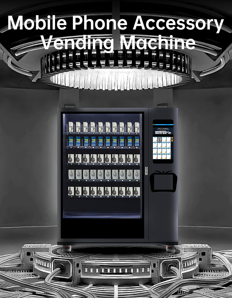 China Phone Charge Accessories Micron Vending Machine With Elevator Nayax Card Reader factory