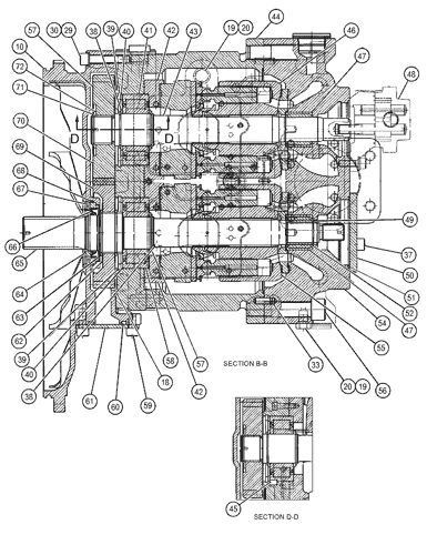 5045477 PUMP GP-MAIN HYDRAULIC Parts scheme