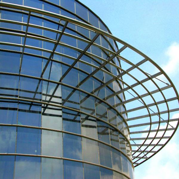 Quality Aluminum Sound Insulation Glass Frame Curtain Wall 6mm Curtain Wall Facade for sale