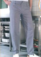 China Pilling Resistance Restaurant Work Wear Soft Striped Fabric Chefs Trousers factory