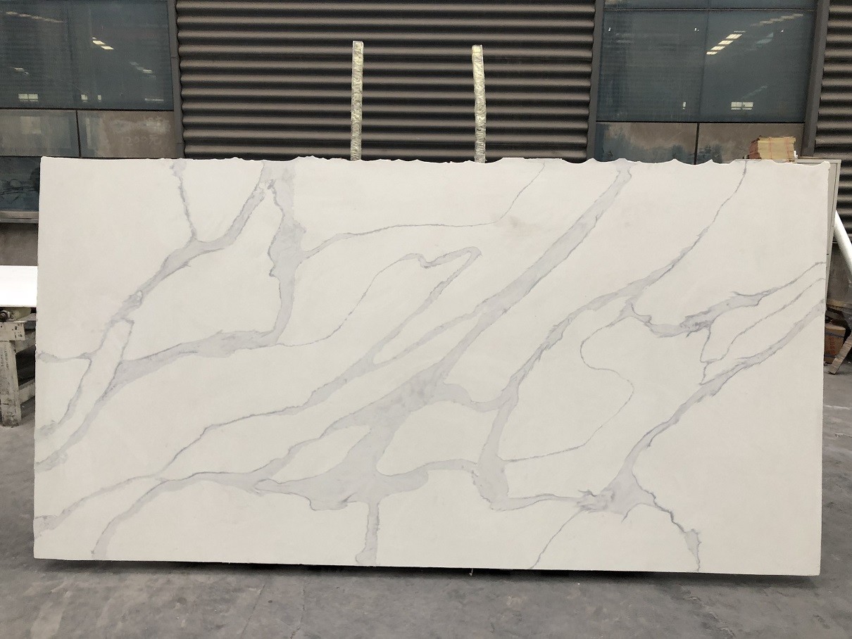 China Engineered Stone Kitchen Countertops Granite Countertop Slabs Vatro Quartz Non - Porus factory