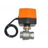 China 12VDC Stainless Steel Ball Valve , 3 Way Actuator Electric Control Ball Valves factory