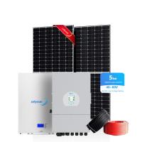 Quality Hot sale photovoltaic pv complete inverter hybrid set 5kw power energy storage for sale