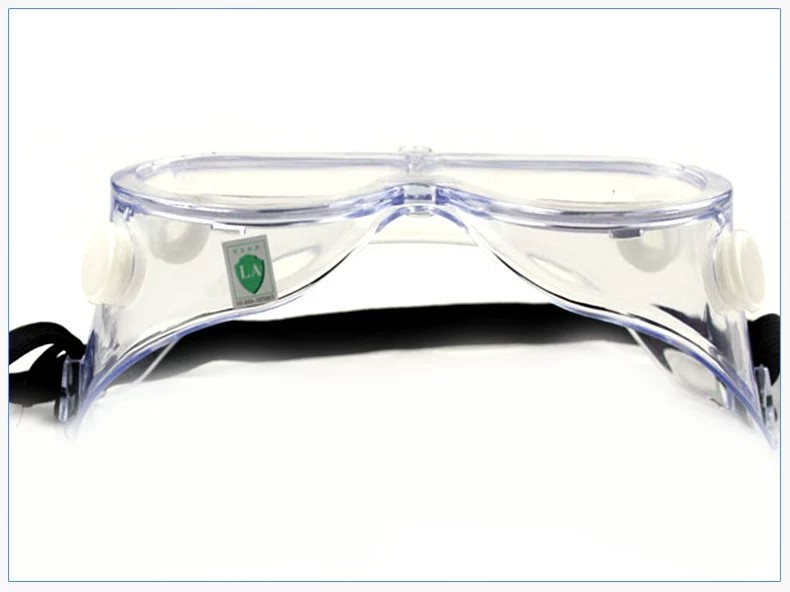 China Shock Proof Anti Fog Safety Glasses , Polycarbonate Transparent Lens Hospital Disposable Products factory