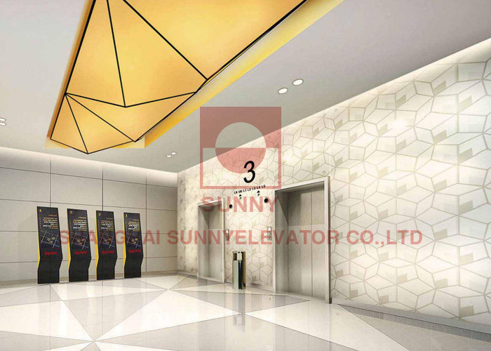 China Load 630~1600kg MRL Passenger Elevator High Speed Elevator Less Space factory
