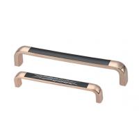 China Rose Gold Door And Cabinet Handles , Zinc Alloy Kitchen Cupboard Handles for sale
