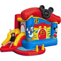 China 0.55mm PVC Inflatable Bouncer Disney Mickey Mouse Funhouse Outdoor Bounce House With Slide factory