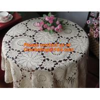 China needle flower round table cloth fashion reminisced 100% cotton tables, cloth round fashion factory