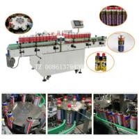 China Aerosol Spray Pipe Automatic Bottle Labeling Machine  LED Touch Screen Control factory
