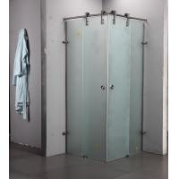 China Indoor Portable Frost Tempered Glass Sliding Door Whole Shower Glass Room OEM factory