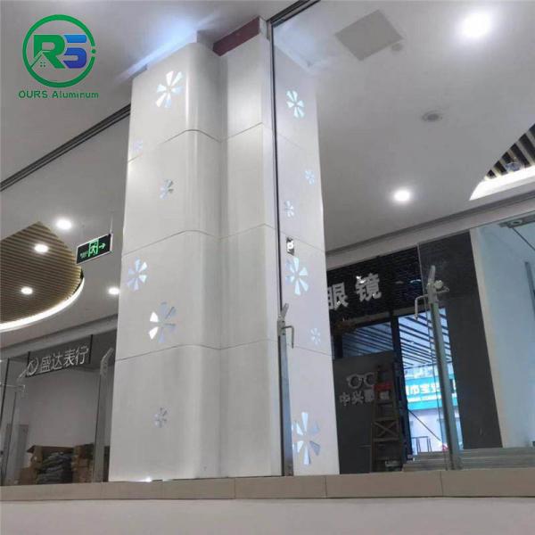 Quality Square Pillars Cover Anodized Aluminum Wall Panels AA3003 AA1100 Weather for sale