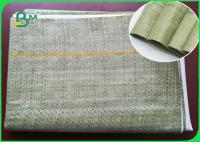 China Green Thin Woven Bag Composite Paper For High - Strength Cement Packaging Bags factory