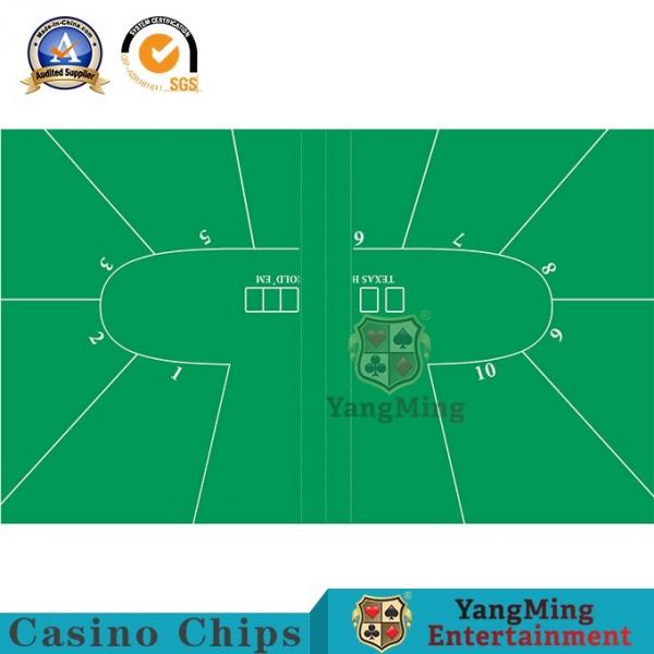 Quality Waterproof Flannelette Casino Table Layout With Baccarat Texas Poker Deluxe for sale