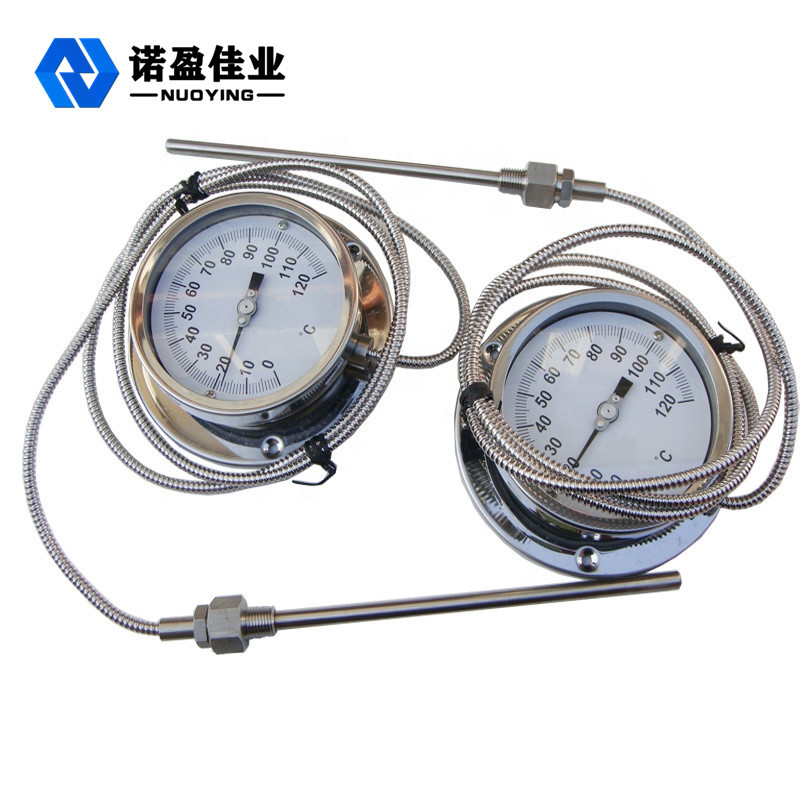 China 60mm Dial Bimetal Temperature Gauge 1.5 Accuracy SS304 0-150 Degree factory