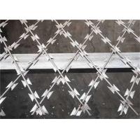 China 200gsm Hot Dipped Galvanized 75mmx150mm Openning Welded Razor Barbed Wire Mesh factory