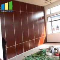 China Office Sound Proof Melamine Faced Board Sliding Partition Walls For Hotel factory