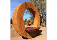 China Forging Bench Design Corten Garden Sculpture For Decoration , ODM Available factory