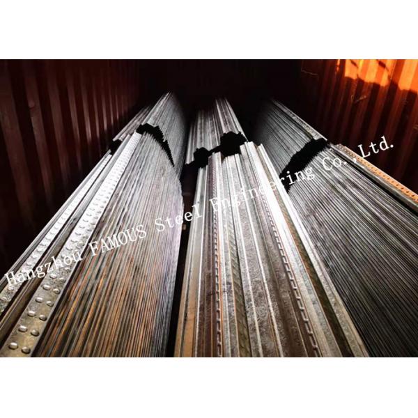 Quality 2.0mm Galvanized Steel Composite Floor Decking Sheet For Floor Construction for sale