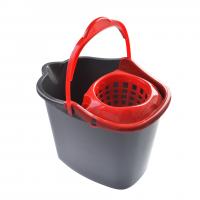 China Quick Wring Bucket Buckets And Pails With Handle Plastic Floor Wringer Silver Bucket for sale