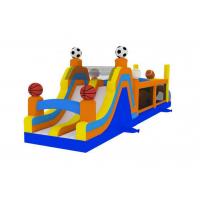 China Funny Sports Inflatable Obstacle Course Race Full Digital Printing factory