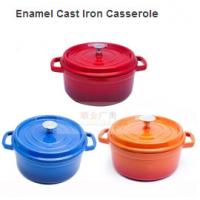 China Cast Iron Enameled Cookware/Enamel Cast Iron Casserole/Round Enamel Pots factory
