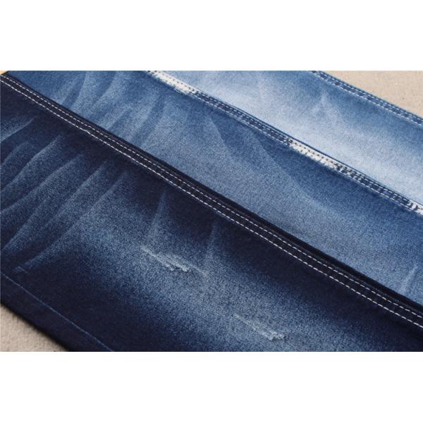Quality Trousers 9.5 Oz 72 Cotton 26 Polyester 2 Lycra Stretch Denim Fabric For Jeans for sale
