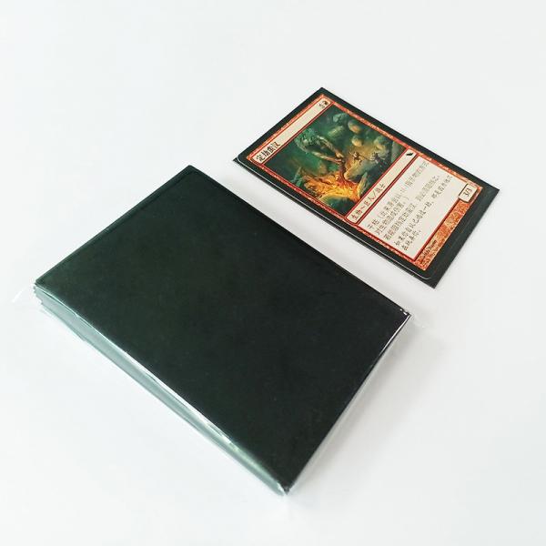 Quality MTG Protection Matte Black Card Sleeves 66X91mm Easy Shuffling PP Solid for sale
