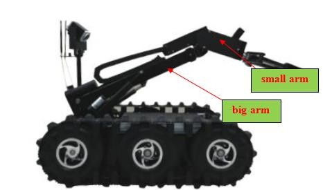 Quality 910 * 650 * 500 MM Bomb Equipment Robot Cross 320mm Height Obstacle 90kg Weight for sale