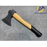 China 600G Size Forged Steel Materials Axe with Natrual color wooden handle and hook factory