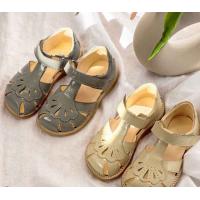 China Summer Kids Sandals Shoes Girls Leather Sandals Flat Close Toe Dress Shoes factory