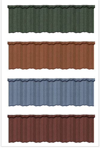 Quality Modern Classic Tile Bevel Edge Tile Colorful Stone Coated 0.40mm Aluzinc Roofing Sheets for Sale Warranty 30-50 Years for sale