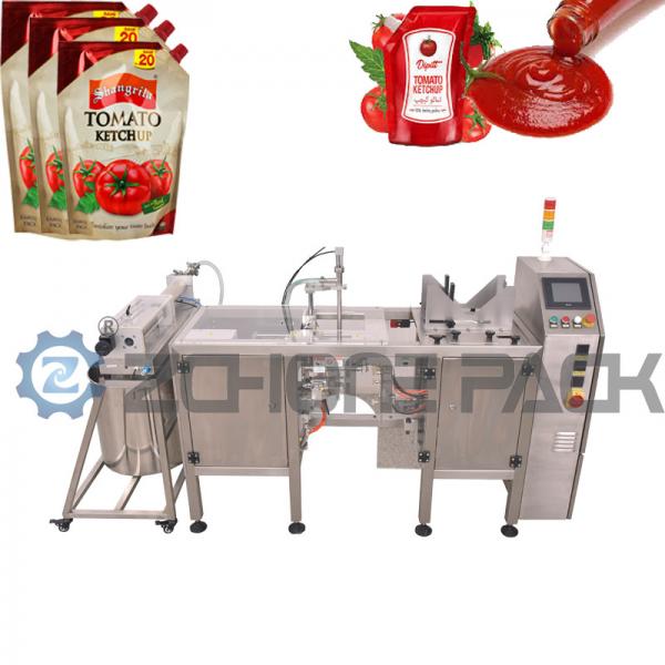 Quality Ketchup Liquid Packing Machine Doypack Packing Machine Tomato Sauce Pouch for sale