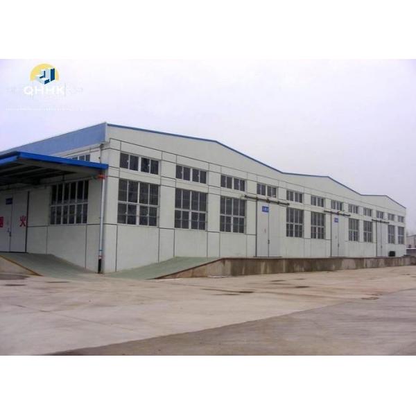 Quality Q235,Q355 Steel Structure Warehouse With Hot Rolled H Section Column / Sliding Door for sale