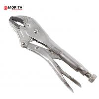 China Curved Locking Pliers Chrome Vanadium Steel 4, 5, 7, 10, 12 The Jaws Are Made Of CR-V Steel. factory