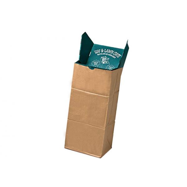 Quality 125gsm Multiwall Kraft Paper Bags Heavy Duty Yard Waste Bags With Customized for sale