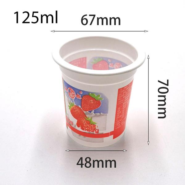 Quality Oripack Plastic Yogurt Cup Eco 4 Oz Ice Cream Packaging With Spoon for sale