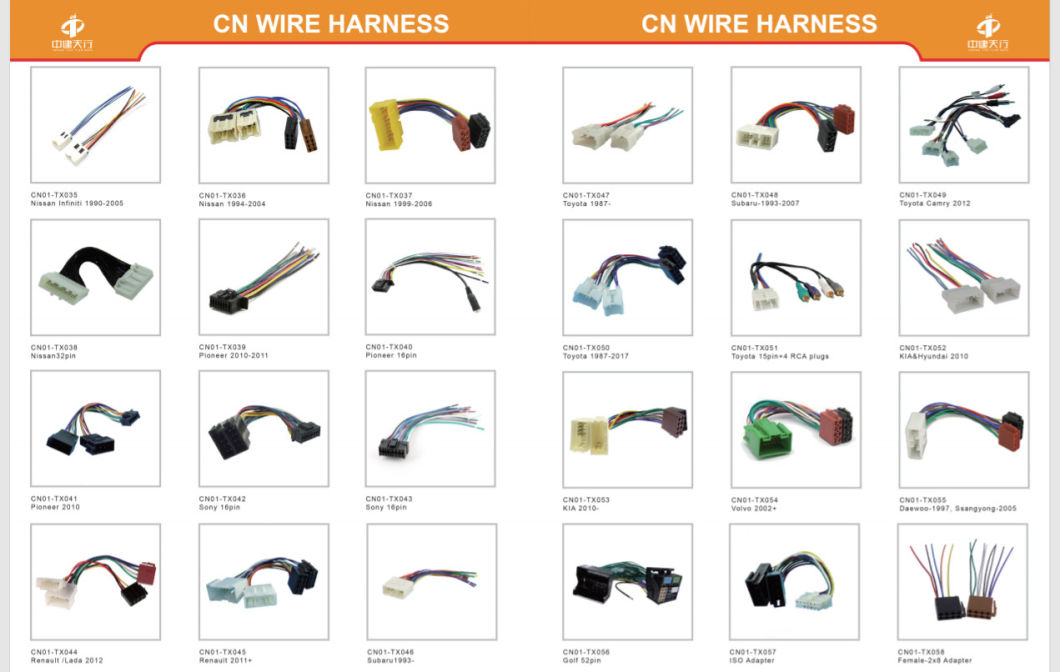 Factory Production: Car Stereo Radio Wire Harness Plug Cable/Automotive Wiring Harness